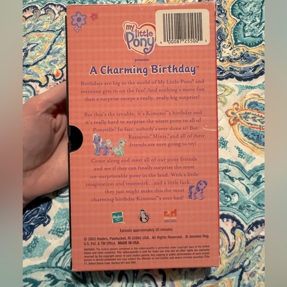 Vintage My Little Pony A Charming Birthday VHS Tape - Picture 2 of 6